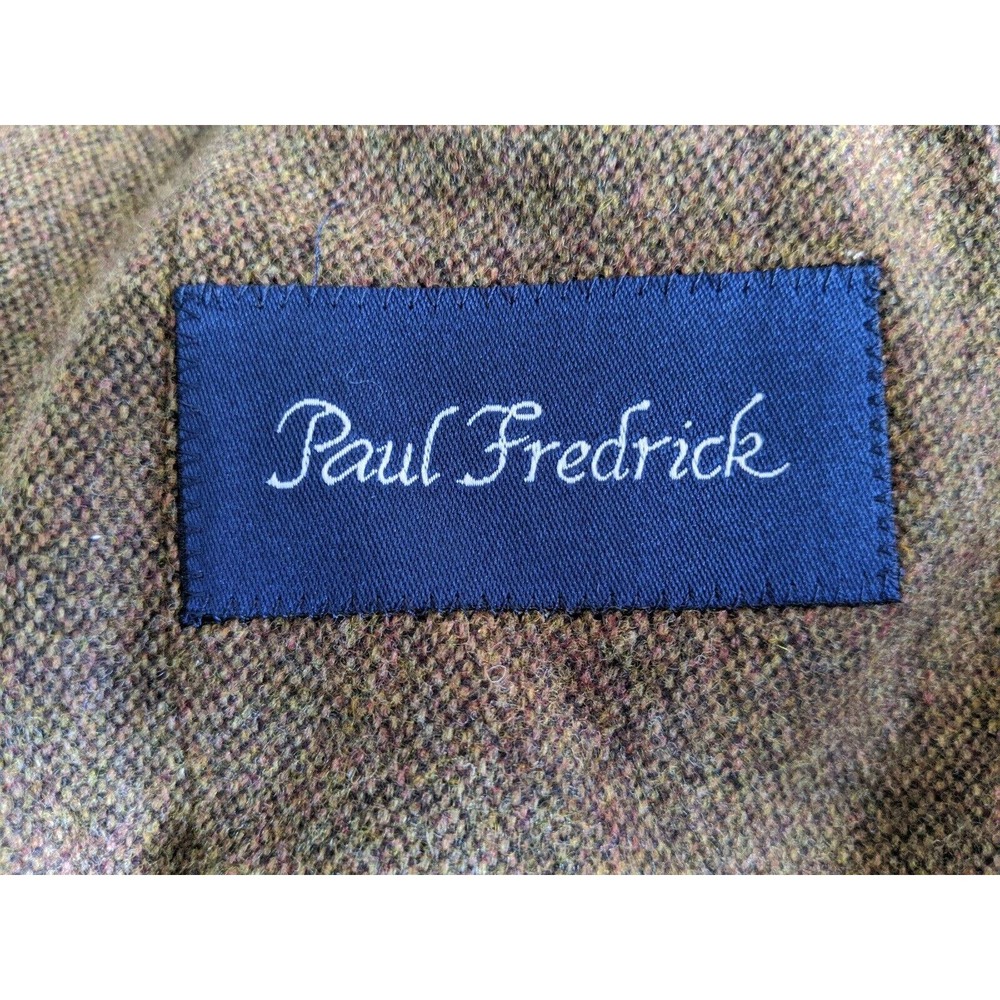 46r Brown Fleck Unconstructed Patch Tweed Unlined… - image 6